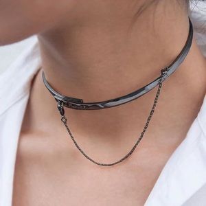 Eddie Borgo Extra Thin Safety Chain Choker